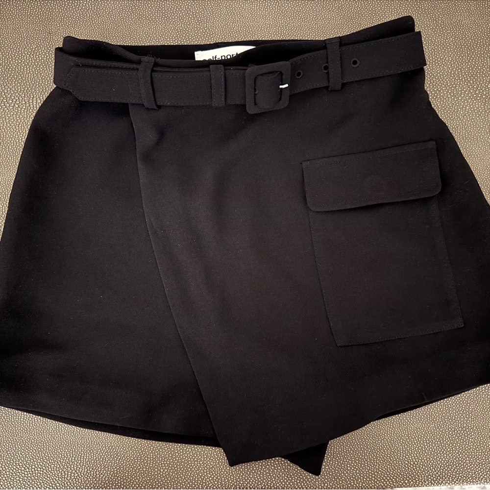 Selfportrait Black Skort. Size 4.